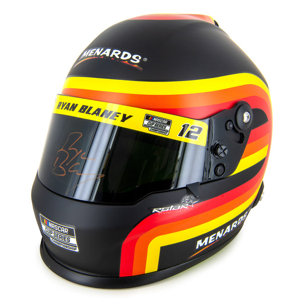 Ryan Blaney Autographed 2023 Championship Full Size Collectible Replica Helmet #12 Menards