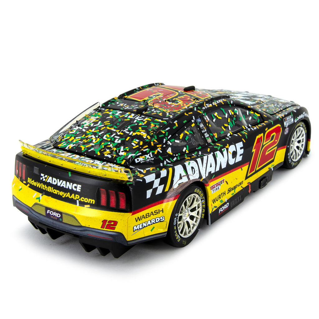 Ryan Blaney Autographed Iowa Race Win 1:24 Standard 2024 Diecast Car Advance #12 NASCAR