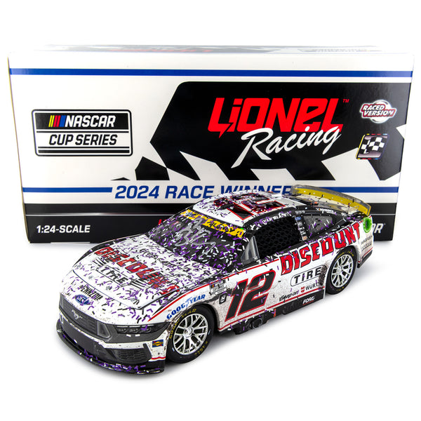 Ryan Blaney Autographed Martinsville Race Win 1:24 Standard 2024 Diecast Car Hand Signed #12 NASCAR