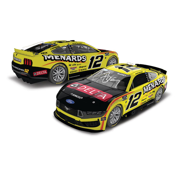 Ryan Blaney Autographed Menards / Delta 1:24 Standard 2026 Diecast Car #12 NASCAR