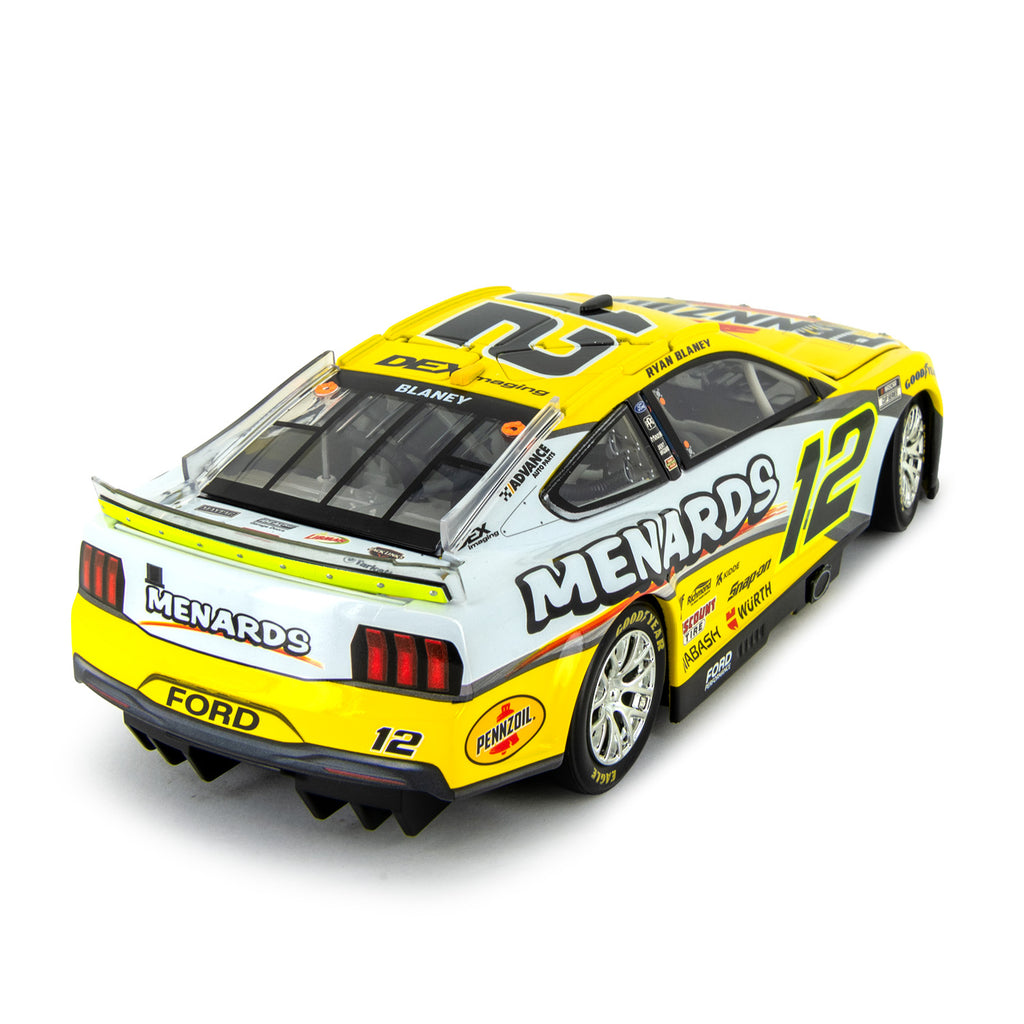Ryan Blaney Autographed Pennzoil/Menards 1:24 Standard 2025 Diecast Car #12 NASCAR