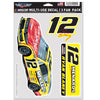 Ryan Blaney 2025 Multi-Use Menards #12 Decal 3-Pack NASCAR