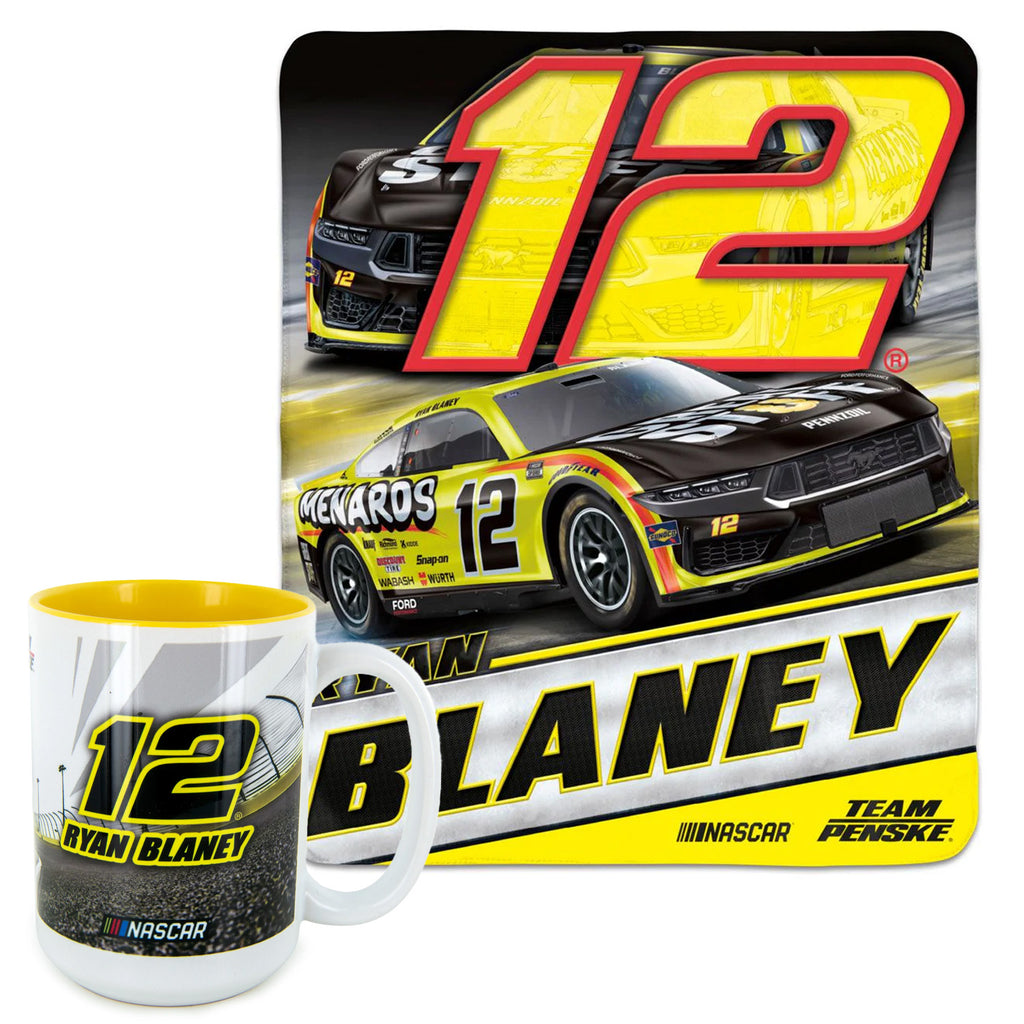 Ryan Blaney 2024 Blanket and 15oz Coffee Mug BUNDLE PRICED