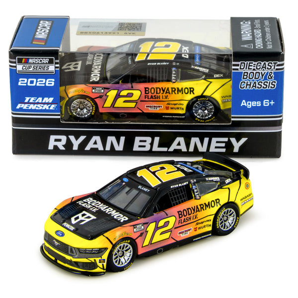 Ryan Blaney BodyArmor Flash I.V. Caffeine 1:64 2026 Diecast Car #12 NASCAR