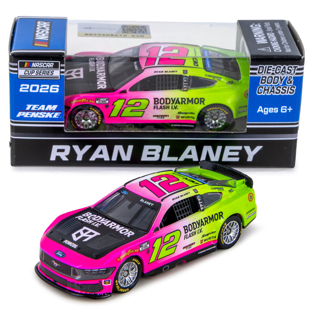 Ryan Blaney BodyArmor Flash IV 1:64 2026 Diecast Car #12 NASCAR