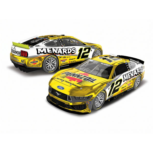 Ryan Blaney Color Chrome Menards / Pennzoil 1:24 2026 Diecast Car #12 NASCAR