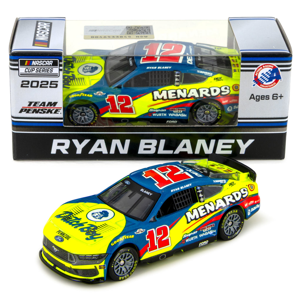 Ryan Blaney Darlington Throwback to 2006 Dave Blaney 1:64 Standard 2025 Diecast Car #12 Menards NASCAR