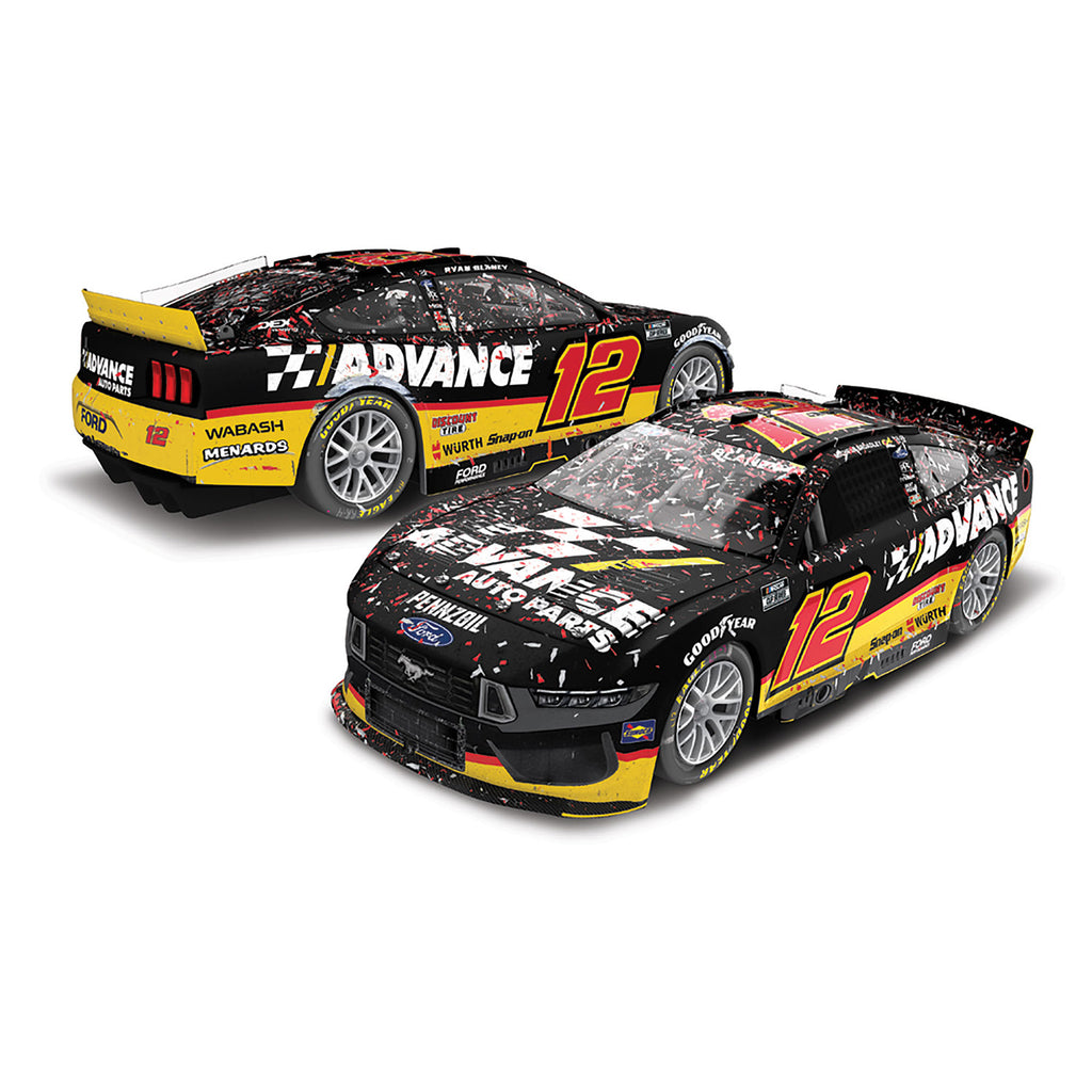 Ryan Blaney Daytona Race Win 1:24 Standard 2025 Diecast Car #12 Advance NASCAR