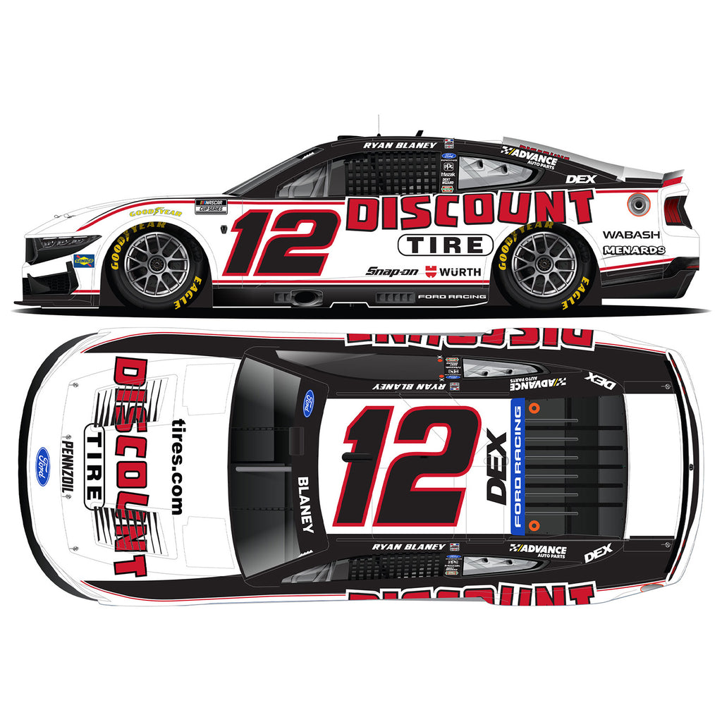 Ryan Blaney Discount Tire 1:24 Standard 2026 Diecast Car #12 NASCAR