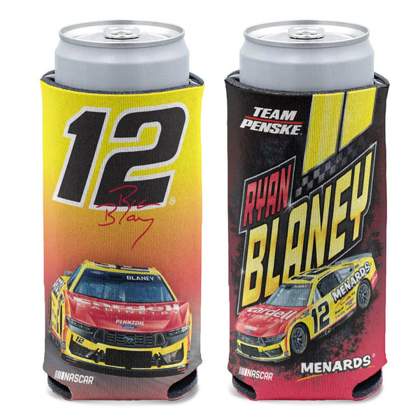 Ryan Blaney 2025 Menards #12 Slim Can Hugger 12oz Cooler NASCAR