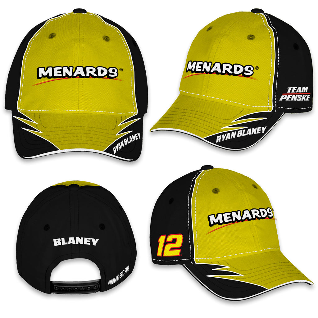 Ryan Blaney 2025 Element Sponsor Hat Yellow/Black #12 Menards NASCAR