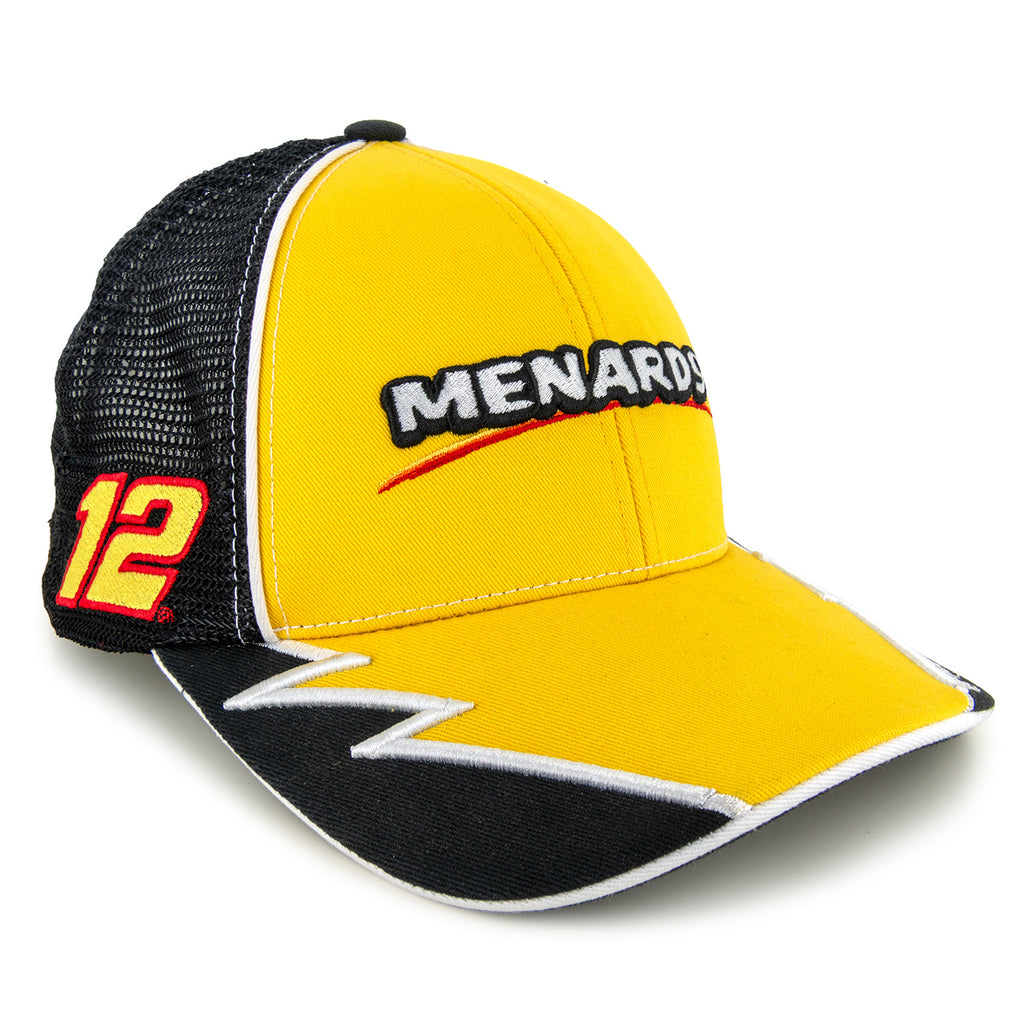 Ryan Blaney 2025 Element Sponsor Hat Yellow/Black #12 Menards NASCAR
