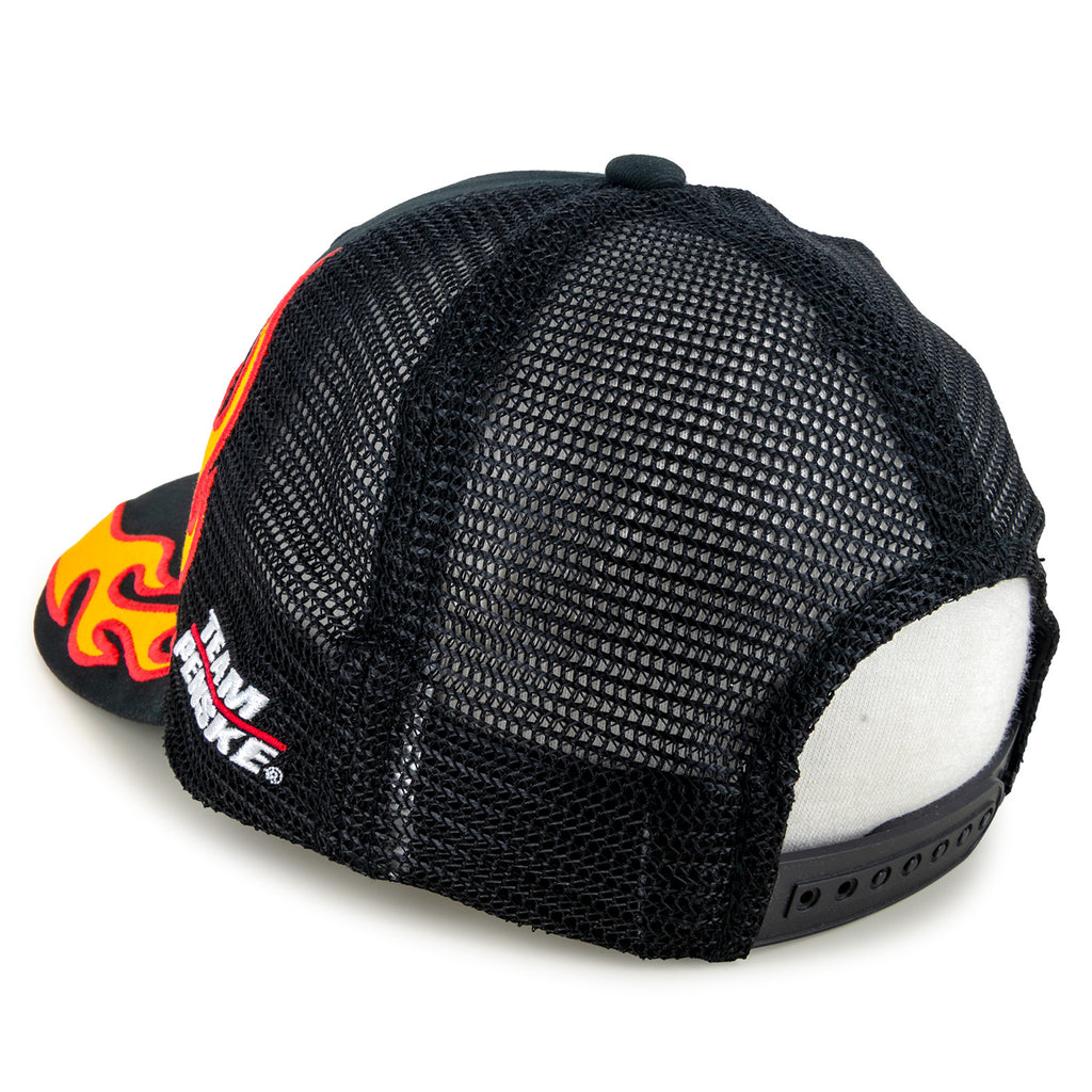Ryan Blaney 2025 Flame #12 Mesh Hat Black NASCAR