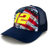 Ryan Blaney 2024 Patriotic Sublimated Hat #12 NASCAR