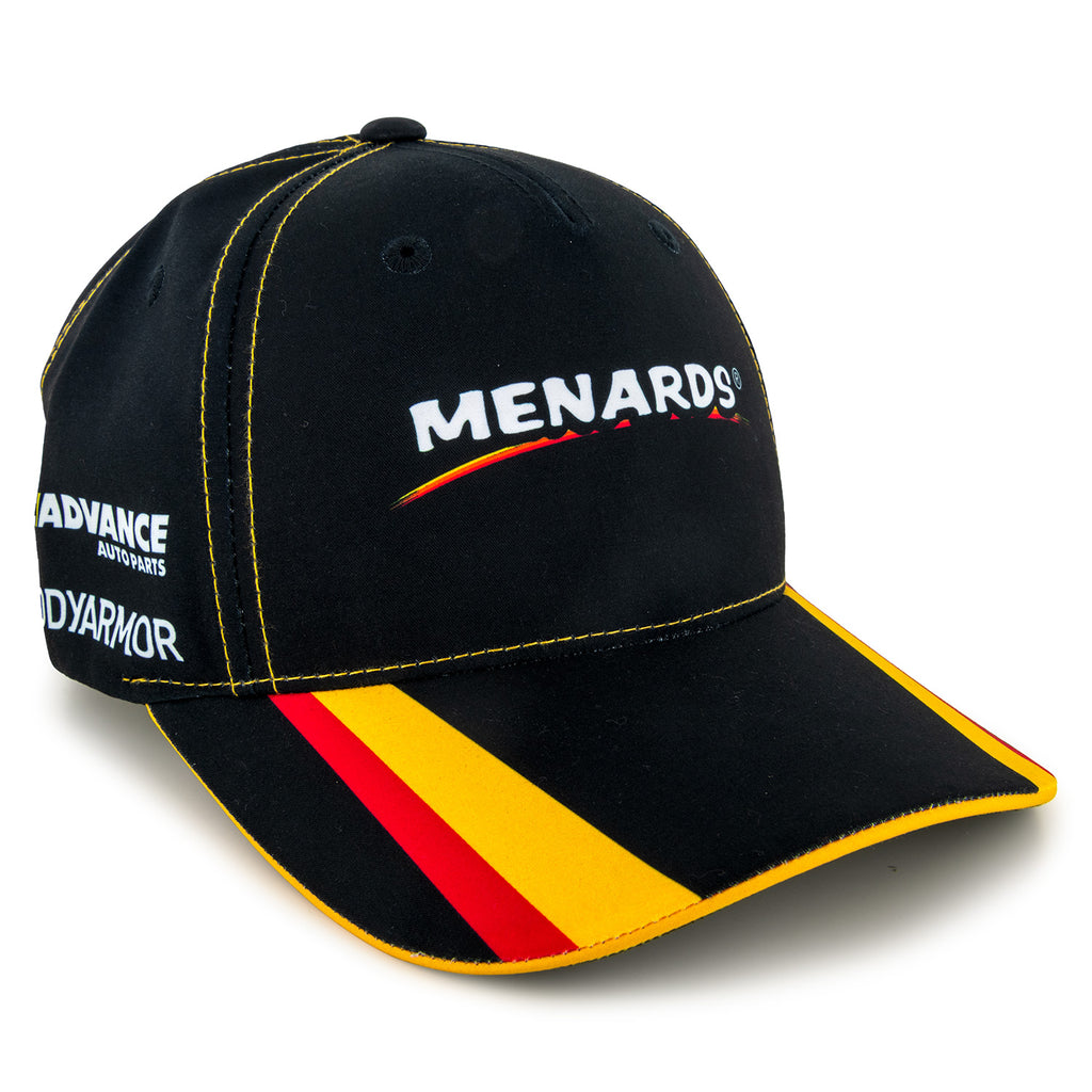Ryan Blaney 2025 Menards Uniform Pit Hat Black #12 NASCAR
