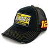 Ryan Blaney 2025 Vintage Patch Hat Black #12 NASCAR