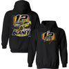 Ryan Blaney 2024 Menards Black 2-Spot Hoodie Outerwear Sweatshirt #12 NASCAR