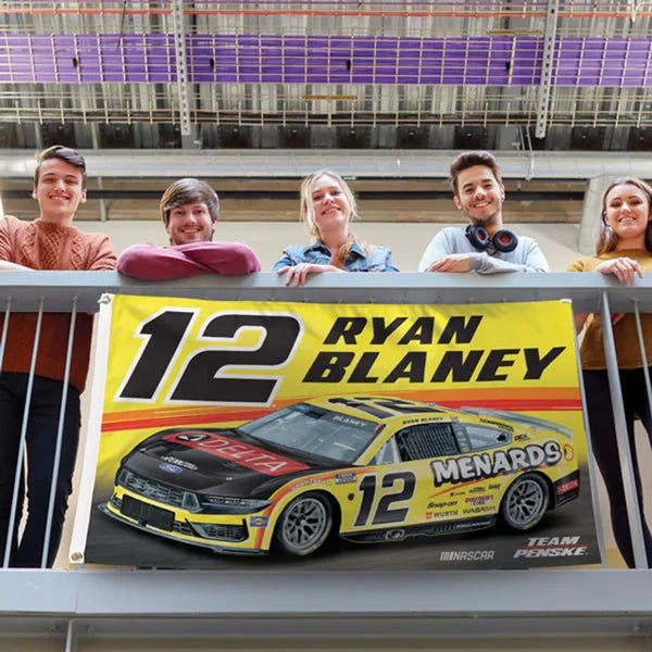 Ryan Blaney 2026 Menards Two-Sided NASCAR 3x5 Flag #12 NASCAR