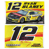 Ryan Blaney 2026 Menards Two-Sided NASCAR 3x5 Flag #12 NASCAR