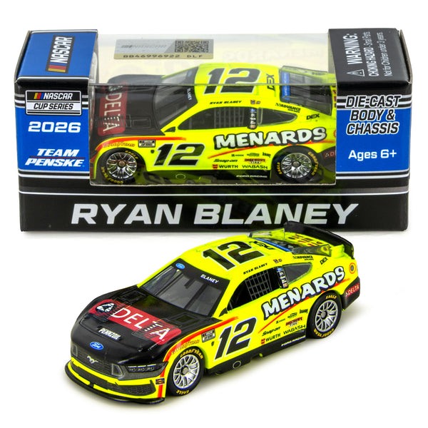 Ryan Blaney Menards / Delta 1:64 Standard Chassis 2026 Diecast Car #12 NASCAR