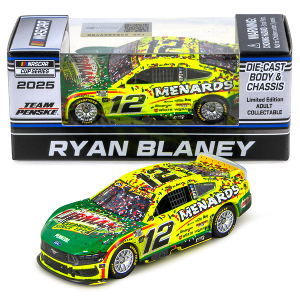 Ryan Blaney New Hampshire Race Win 1:64 2025 Diecast Car #12 Menards NASCAR