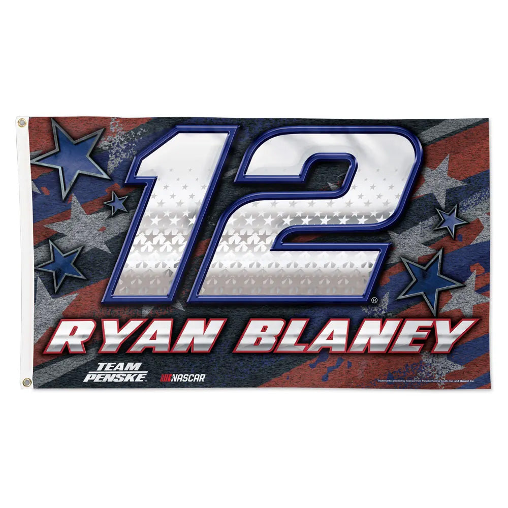 Ryan Blaney 2026 Patriotic #12 NASCAR 3x5 Flag