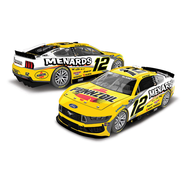 Ryan Blaney Pennzoil/Menards 1:64 Standard 2025 Diecast Car #12 NASCAR