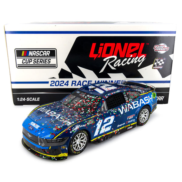 Ryan Blaney Pocono Race Win 1:24 Standard 2024 Diecast Car Wabash #12 NASCAR