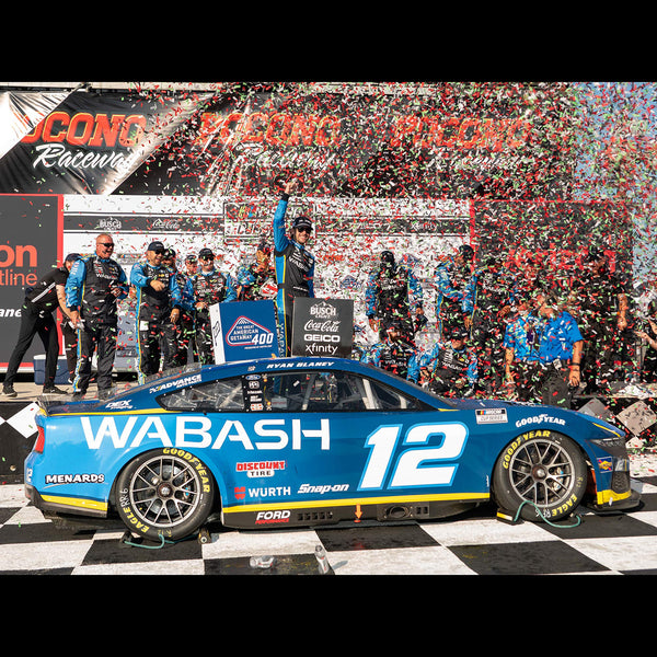 Ryan Blaney Pocono Race Win 1:64 Standard 2024 Diecast Car #12 Wabash NASCAR