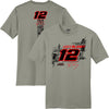 Ryan Blaney 2025 Deep Smoke #12 Lifestyle 2-Spot T-Shirt NASCAR