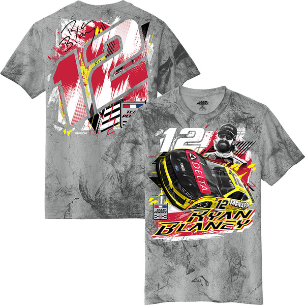 Ryan Blaney 2026 Menards Delta Smoke 2-Spot T-Shirt Gray #12 NASCAR