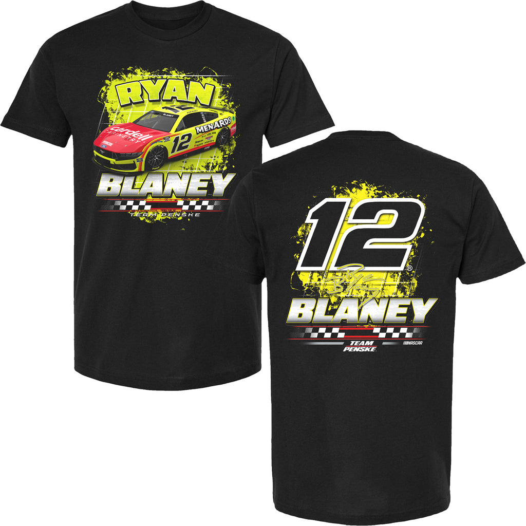 Ryan Blaney 2025 Menards 2-Spot T-Shirt Black #12 NASCAR