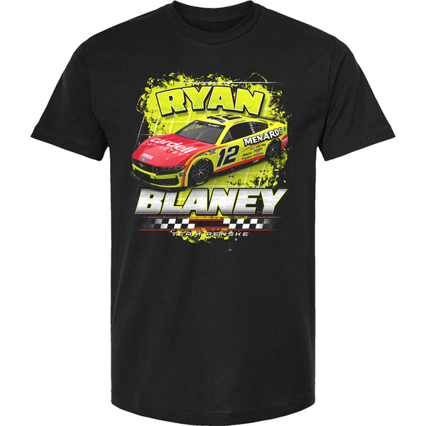 Ryan Blaney 2025 Menards 2-Spot T-Shirt Black #12 NASCAR