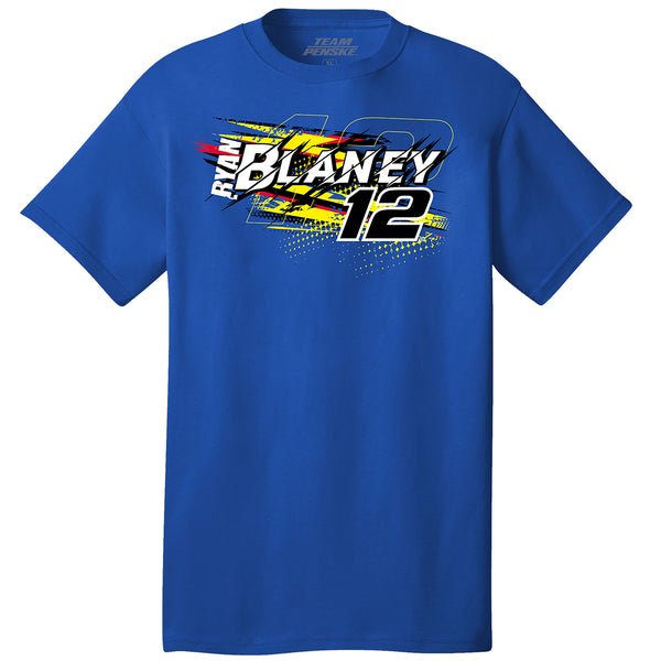 Ryan Blaney 2025 Menards Cardell Royal 2-Spot T-Shirt Blue #12 NASCAR