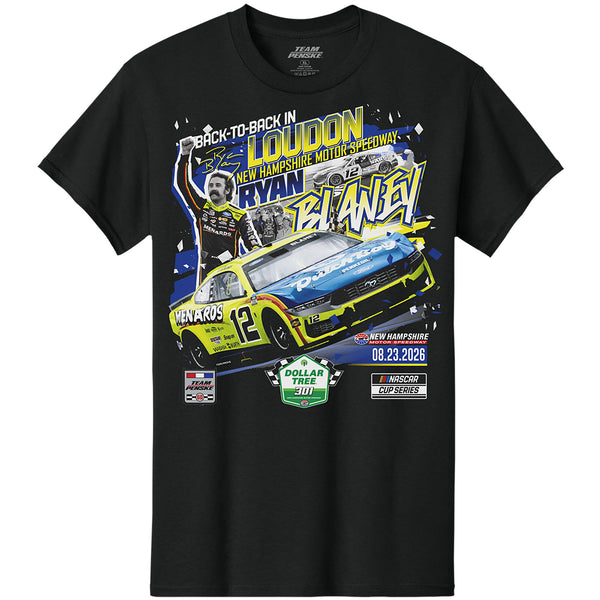 Ryan Blaney 2026 New Hampshire Race Win T-Shirt #12 Menards NASCAR