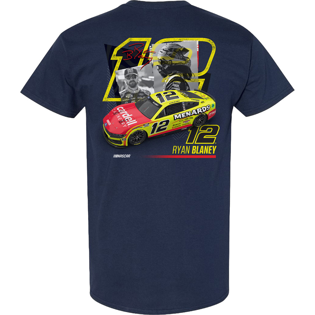 Ryan Blaney 2025 Menards Rumble T-Shirt Blue #12 NASCAR