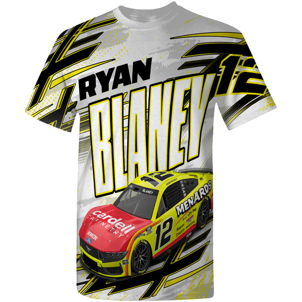 Ryan Blaney 2025 Sublimated Menards Total Print T-Shirt #12 NASCAR