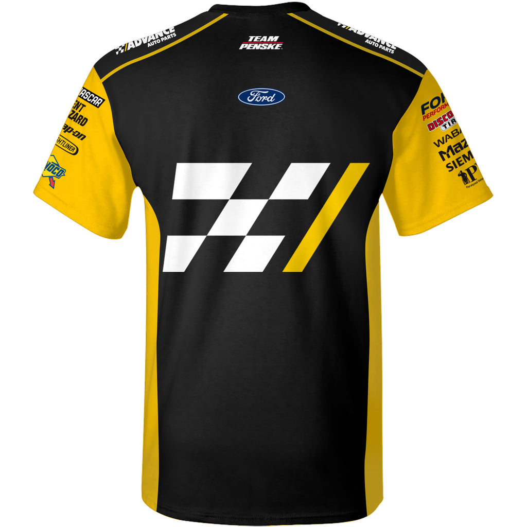 Ryan Blaney 2025 Advance Sublimated Uniform Pit Crew T-Shirt #12 NASCAR