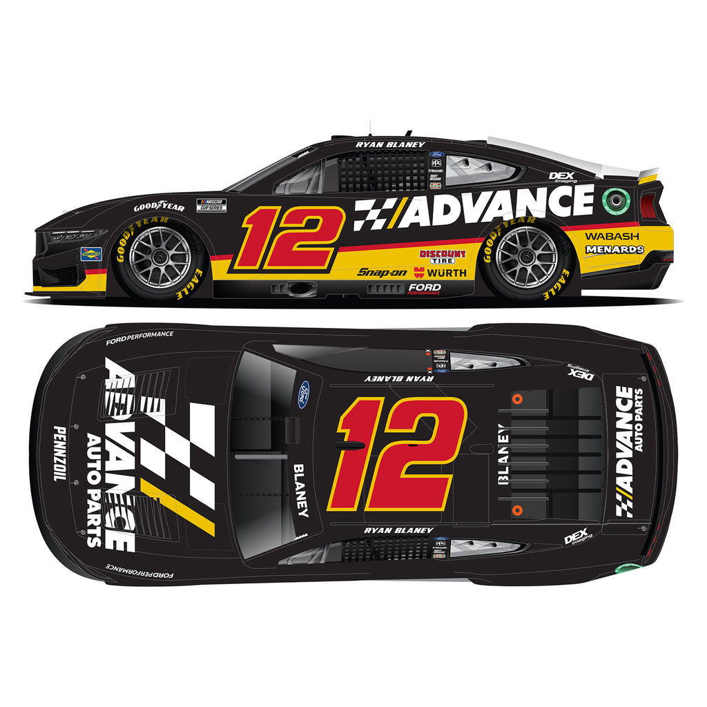 Ryan Blaney Advance Auto Parts 1:64 Standard 2024 Diecast Car #12 NASCAR