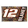 Ryan Blaney 2024 Camo #12 NASCAR 3x5 Flag