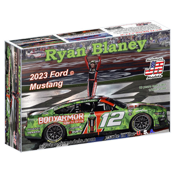 Ryan Blaney Adult Model Car Kit 2023 BodyArmor Camo Paint Scheme 1:24 Scale #12 NASCAR