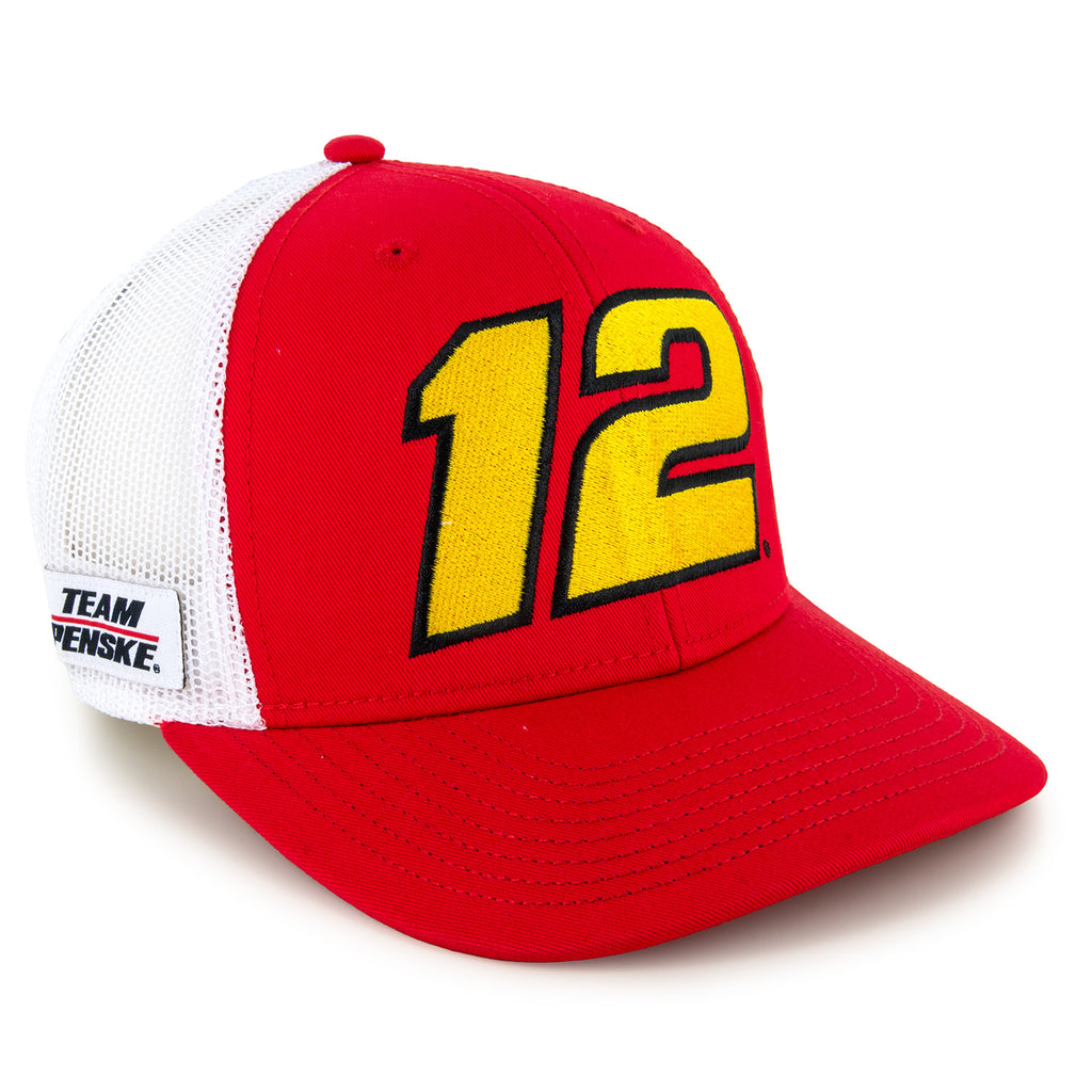 Ryan Blaney 2026 Big Number #12 Mesh NASCAR Hat Exclusive Red/White