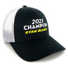 Ryan Blaney 2023 NASCAR Cup Series Champion Mesh NASCAR Hat Black/White #12