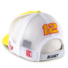 Ryan Blaney 2026 Menards Sponsor Mesh NASCAR The Game Hat Exclusive Yellow/White #12