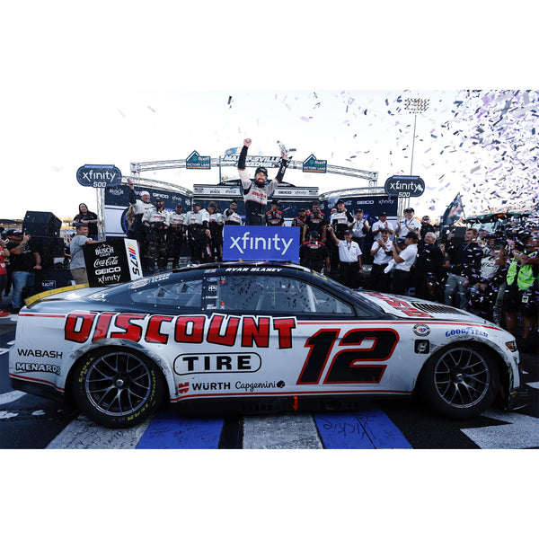 Ryan Blaney Autographed Martinsville Race Win 1:24 Standard 2023 Diecast Car #12 NASCAR