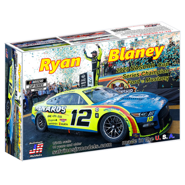 Ryan Blaney 2023 NASCAR Cup Series Champion 1:24 Adult Model Car Kit #12 Menards