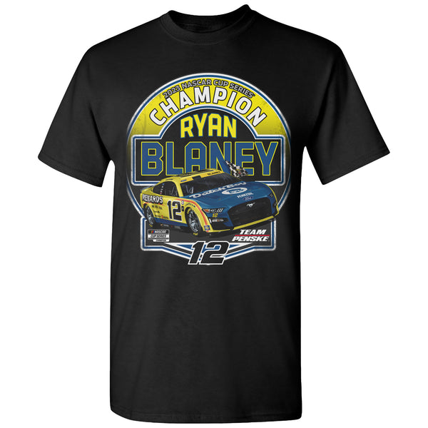 Ryan Blaney 2023 NASCAR Cup Series Champion Stats T-Shirt #12