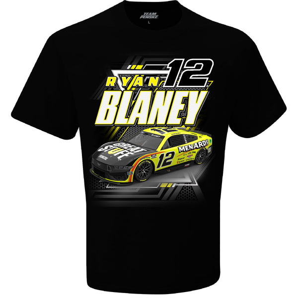 Ryan Blaney 2024 Menards #12 Car T-Shirt Black NASCAR