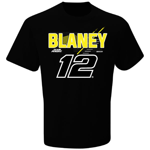 Ryan Blaney 2024 Name and #12 T-Shirt Black - Exclusive NASCAR