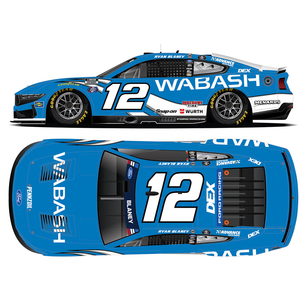 Ryan Blaney ELITE Wabash Throwback to Ryan Newman 1:24 2026 Diecast Car #12 NASCAR